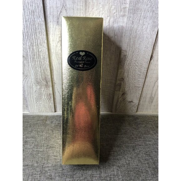 Genuine Real Yellow Rose Dipped & Preserved in 24K Gold with Gift Box - Picture 4 of 9